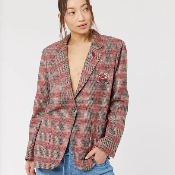 Me369 Jackets & Blazers - Linda Tartan Tiger Jacket